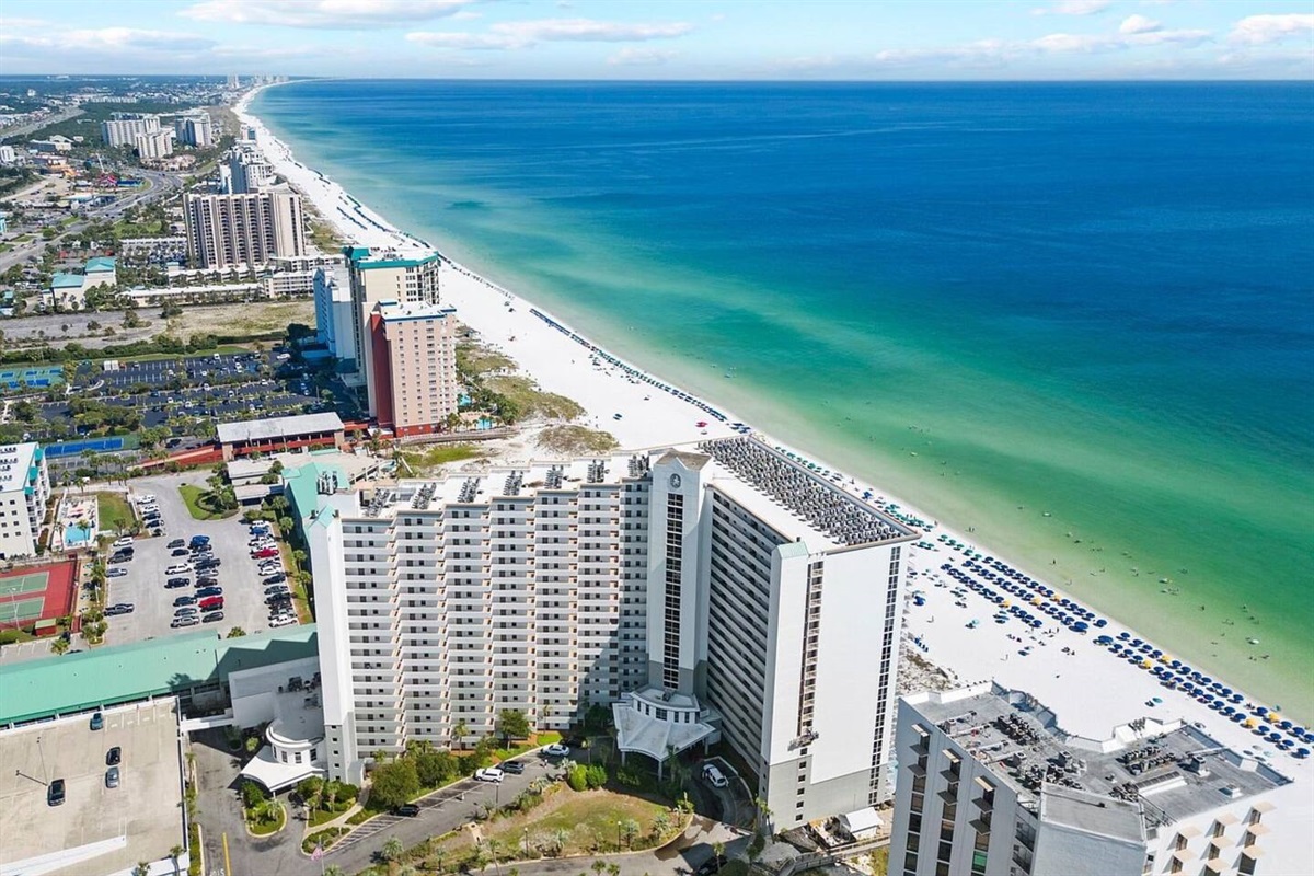 Pelican Beach Resort condo interior with Gulf views Destin Florida